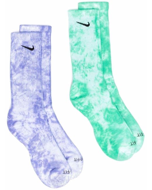 Nike Purple Everyday Plus Tie Dye-print Socks for men