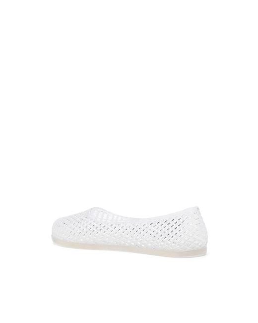 Ancient Greek Sandals White Ballerina Shoes Transparent Jelly