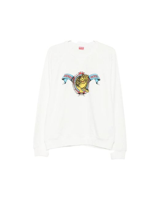 KENZO White Tiger Academy Sweatshirt for men