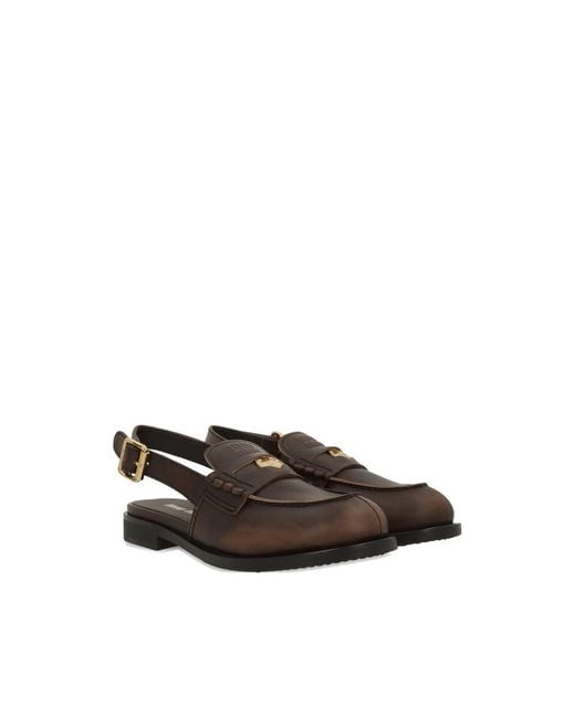 Miu Miu Brown Loafers