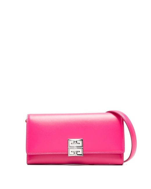 Givenchy Pink 4G-Plaque Wallet Bag