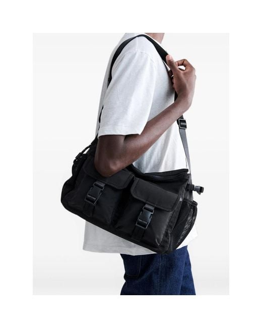 A.P.C. Black A. P.C. Buckle-Fastening Pocket Messenger Bag for men