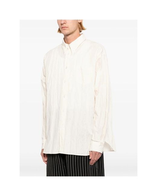 Willy Chavarria White Poplin Shirt for men