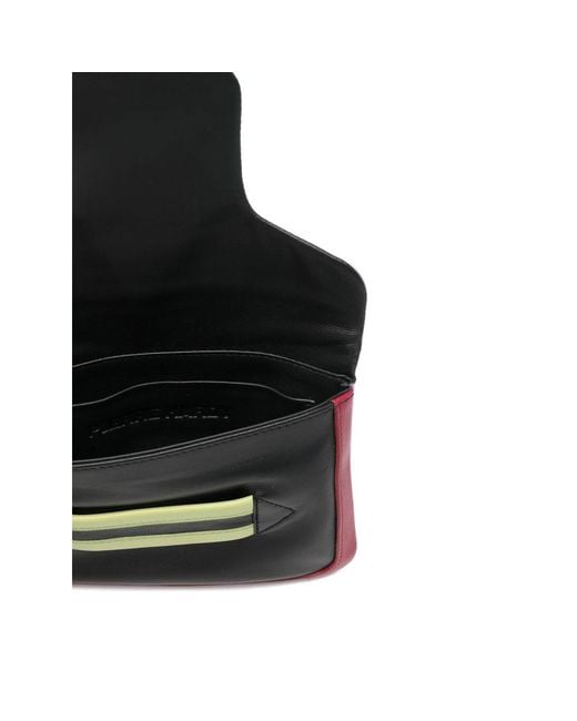 Pierre Hardy Black Colourblock Strap Clutch