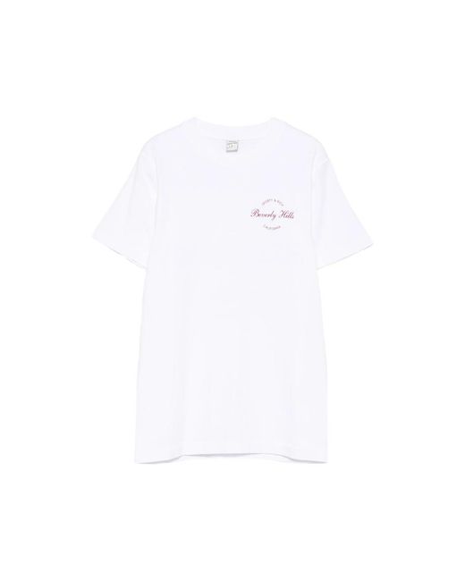 Sporty & Rich White T-Shirt Cotton