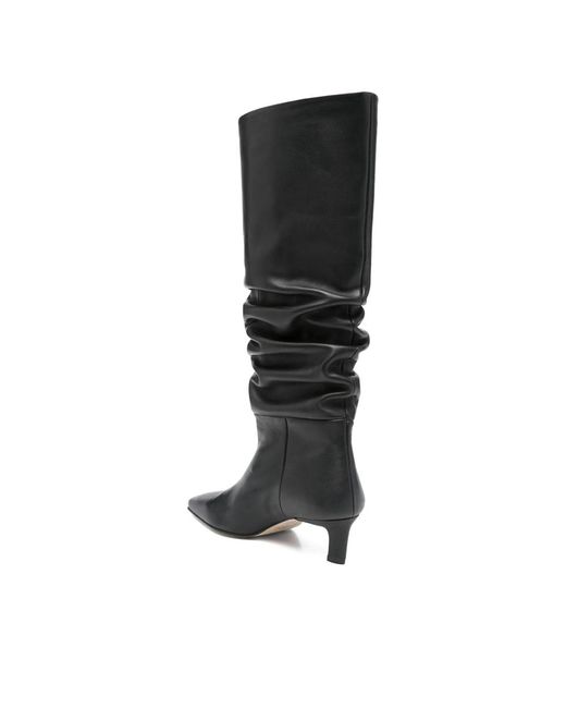 Alohas Black 50Mm Kalila Slouch Calf Leather Boots