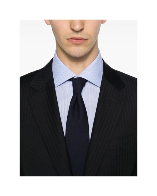 Canali Black Tailored Suit for men