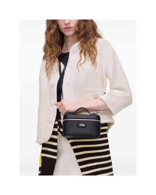 Marc Jacobs Black The E/W Vanity Leather Cross Body Bag