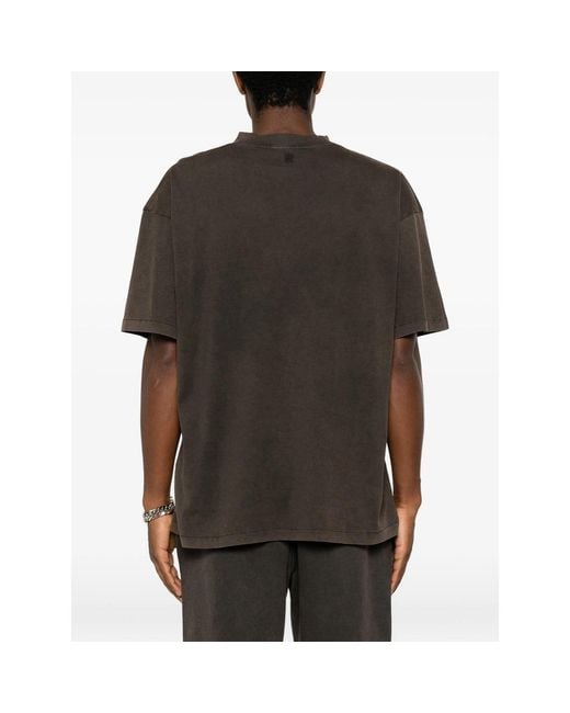 Represent Black Initial Oversized T-Shirt for men
