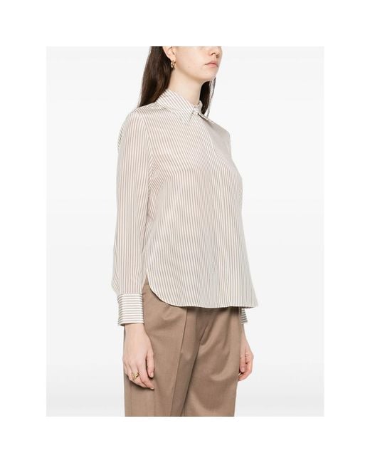 Max Mara White Neutrals Tops