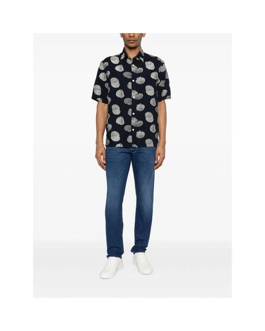 Tramarossa Blue Logo-Patch Slim Jeans for men