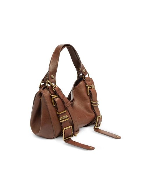 DIESEL Brown D-One-Small Top-Handle Bag
