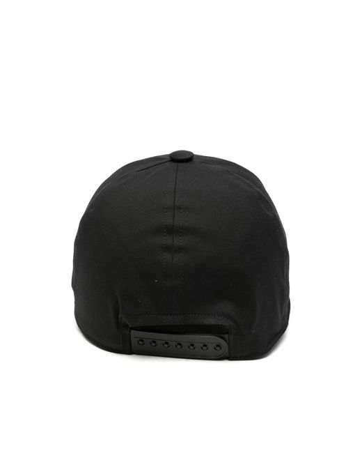 Rick Owens Black Embroidered Baseball Cap for men