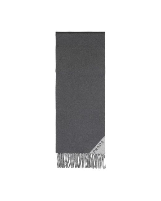 Prada Gray Scarves for men