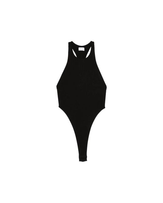 ANDAMANE Black Fonda Racerback Bodysuit