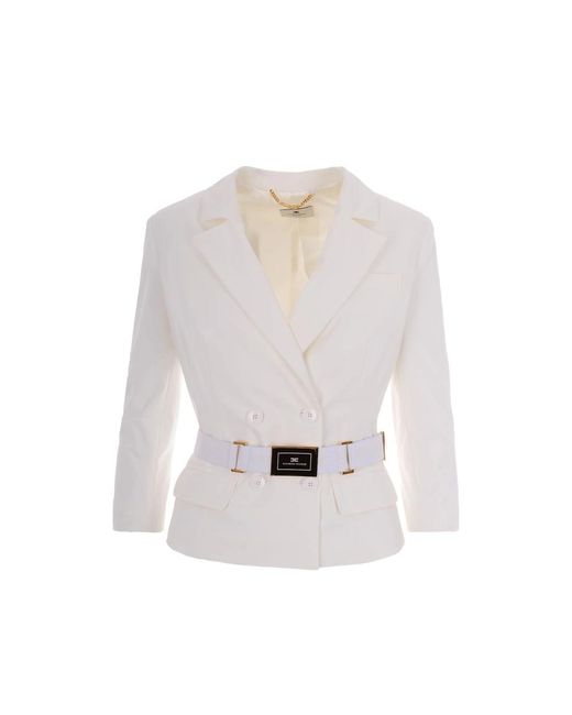 Elisabetta Franchi White Jacket