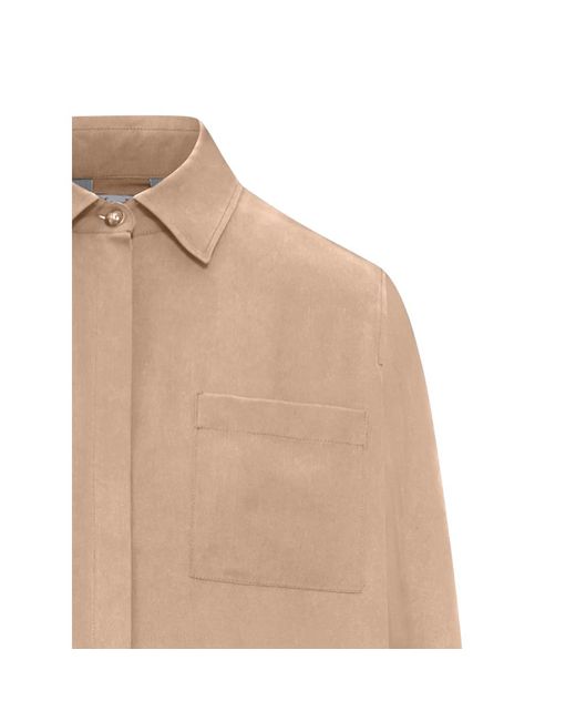 Max Mara Natural Siamese Silk Canvas Shirt