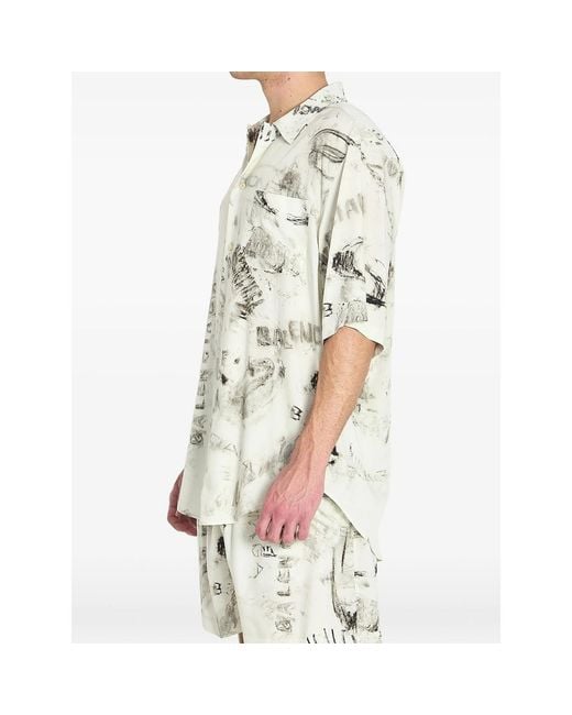 Balenciaga Natural Neutrals Shirts for men