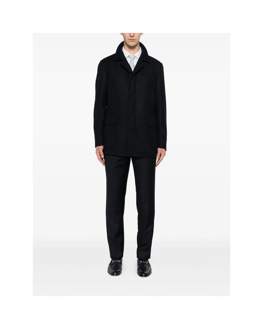 Tagliatore Black Coats for men
