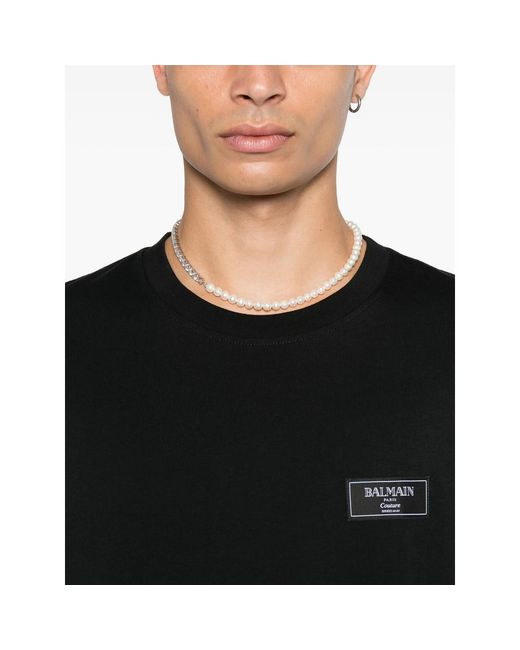 Balmain Black T-Shirts & Vests for men