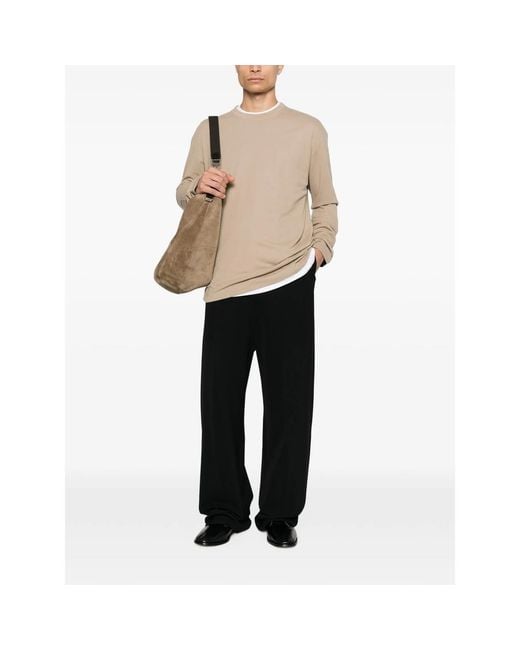 Jacquemus Natural Long-Sleeve T-Shirt for men