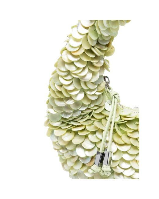 Staud Green Reef Sequin-Embellished Tote Bag