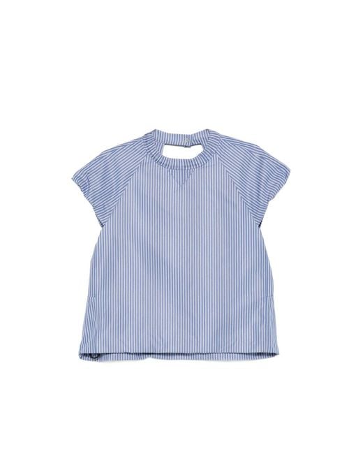 Sacai Blue Striped T-Shirt