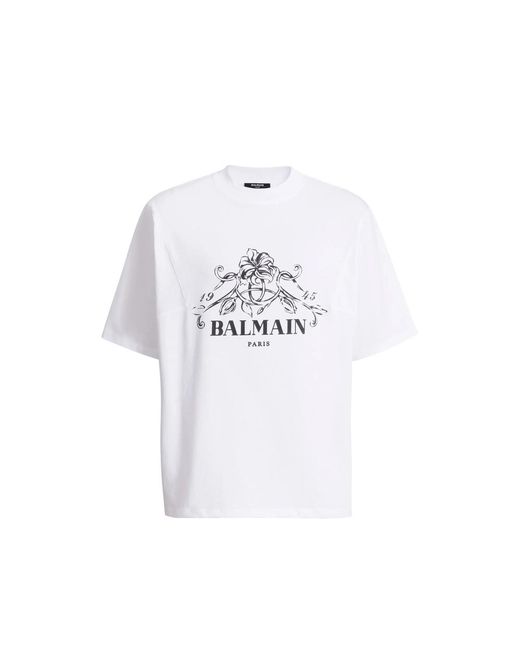Balmain White T-Shirts & Vests for men