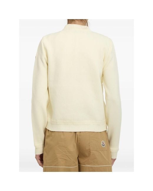 Moncler Natural Diamond-Quilted Padded Jacket