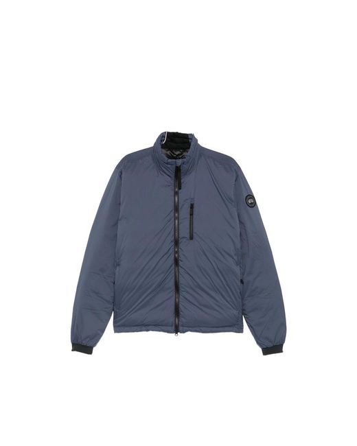 Canada Goose Blue Lodge Quilted Logo-Patch Jacket for men