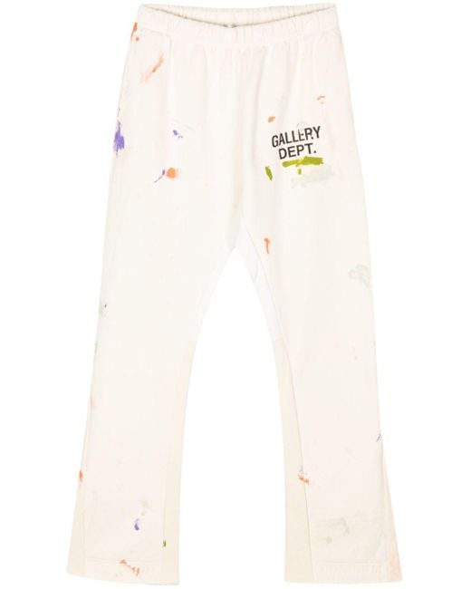 GALLERY DEPT. White Hand-Painted Flared Trousers for men