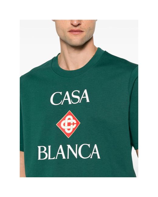 Casablanca Green T-Shirts & Vests for men