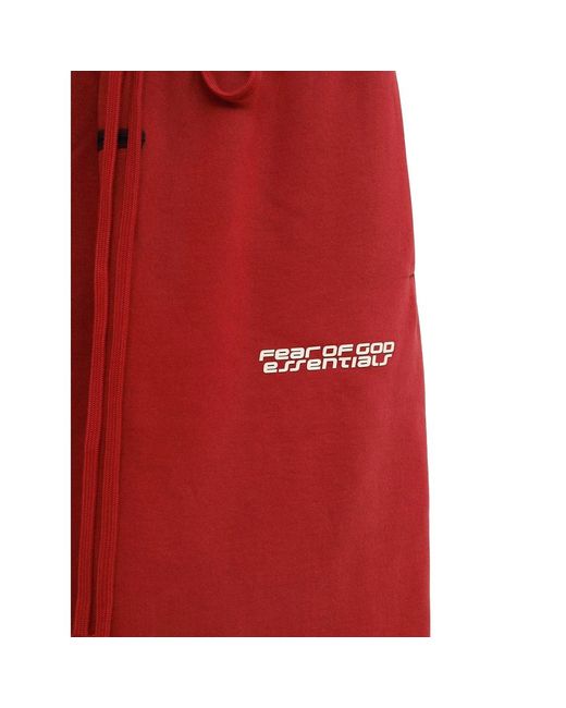 Fear Of God Red Drawstring Trousers for men