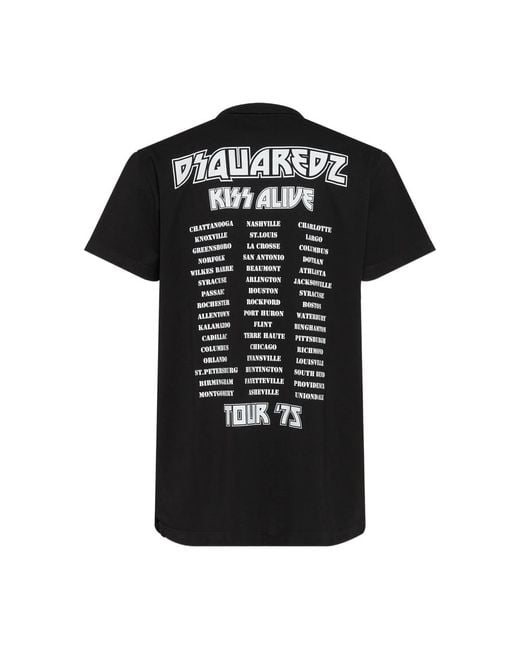DSquared² Black Jersey T-Shirt for men