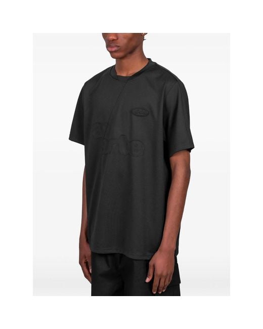 Arte' Black Logo-Detail T-Shirt for men
