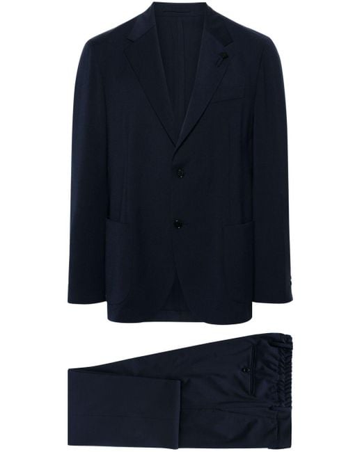 Lardini Blue Single-Breasted Suit for men