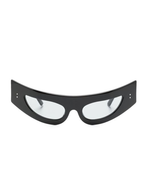George Keburia Black Cat-Eye Sunglasses