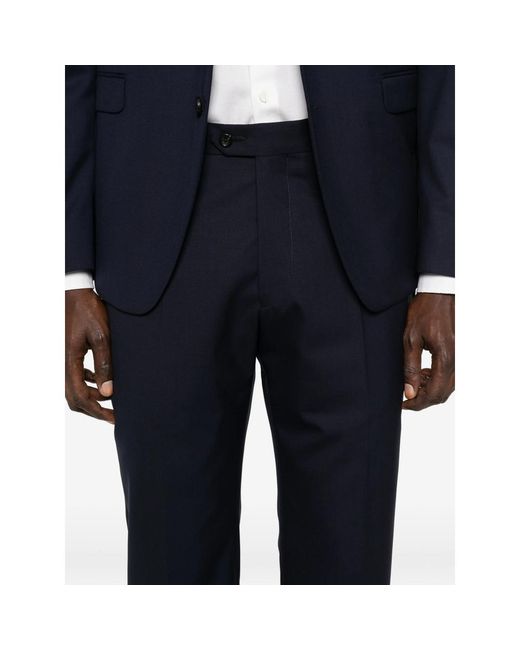 Reveres 1949 Blue Virgin Wool Suit for men