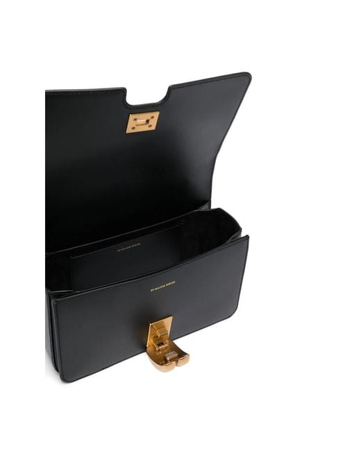 By Malene Birger Black Noval Leather Crossbody Bag