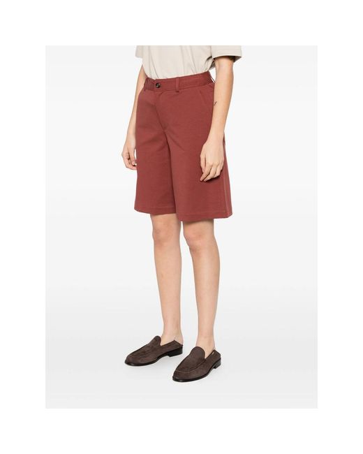 Brunello Cucinelli Red Shorts