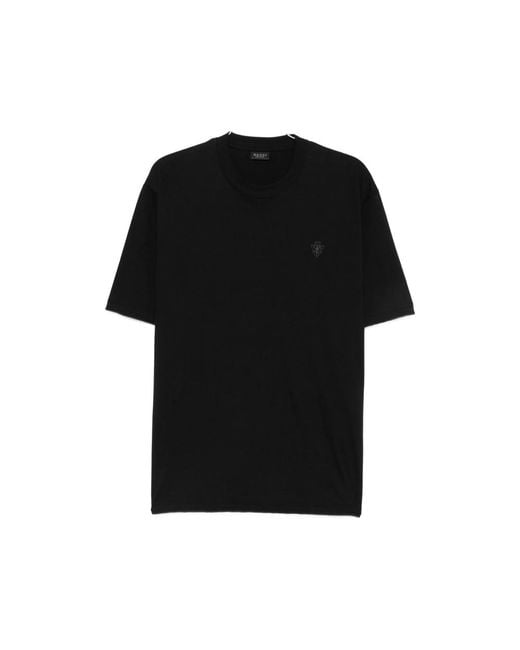 Gucci Black Crest-Embroidered T-Shirt for men