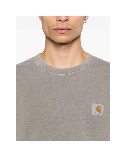Carhartt Gray T-Shirt Crew Neck for men