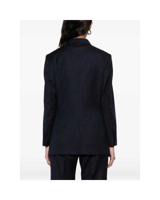 Eraldo Blue Pinstriped Blazer