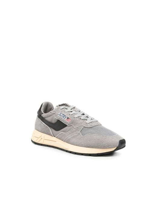 Autry White Reelwind Panelled Sneakers for men