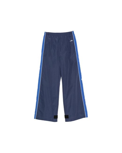 Balenciaga Blue Logo-Detail Track Pants