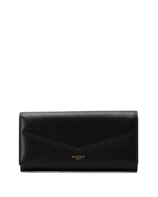 Givenchy Black Foldover Logo Wallet