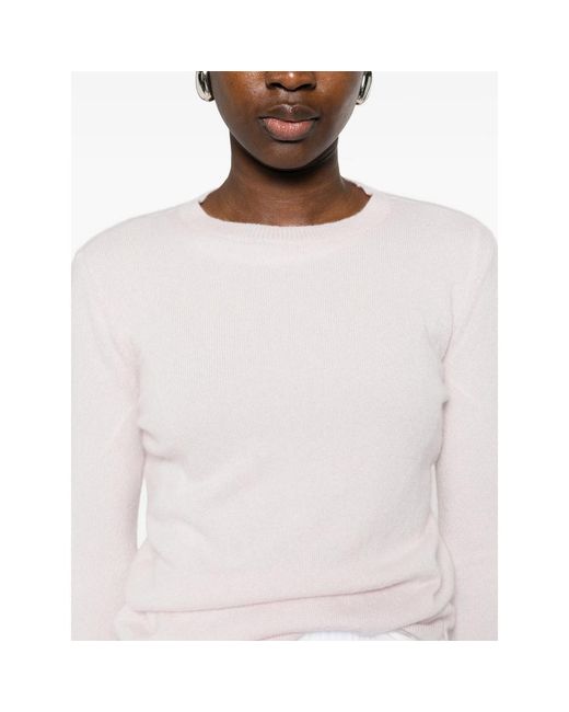 Co. White Round-Neck Sweater
