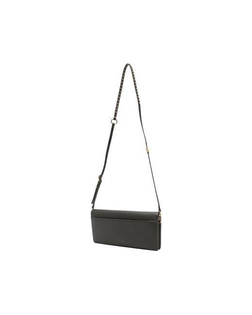 Pinko Black Love Bag Click Soft Horizontal Medium Crossbody Clutch