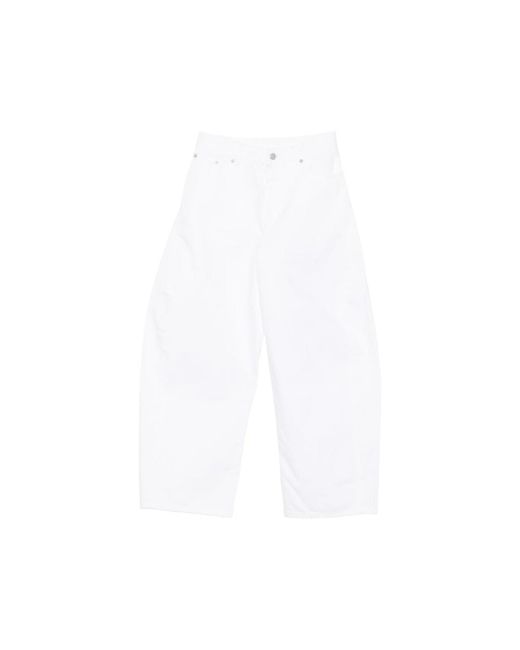 Alaïa White Wide-Leg Jeans