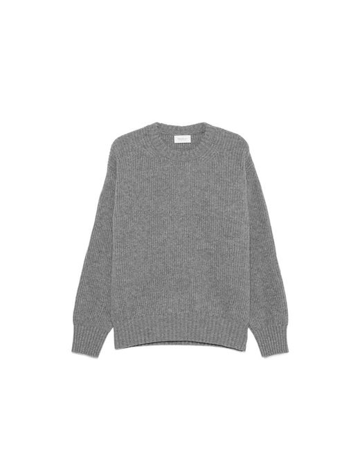 Diana Studio Gray Ribbed-Knit Sweater for men